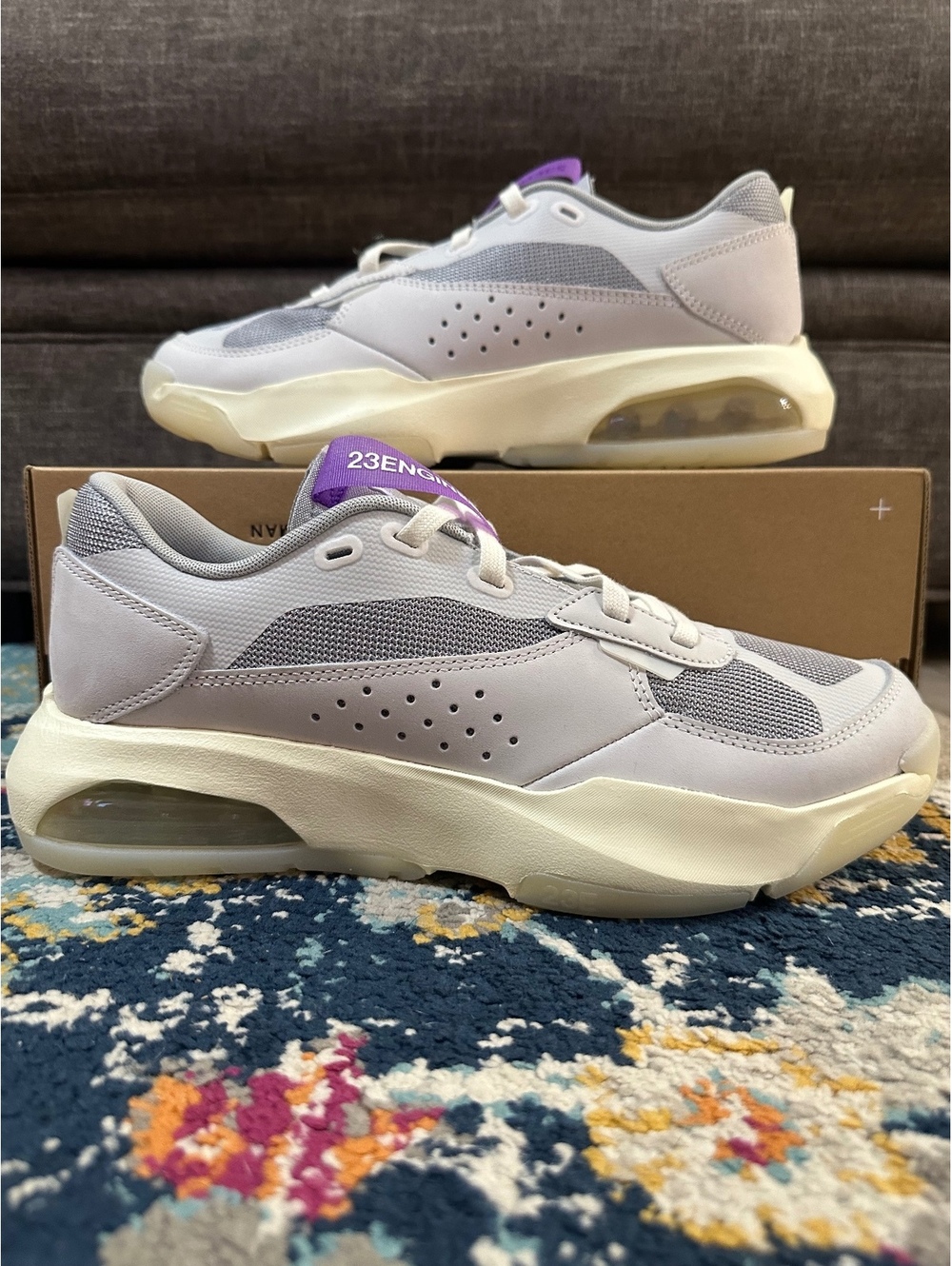 Size 10.5 - Jordan Air 200E “Grey Coconut Milk Purple”